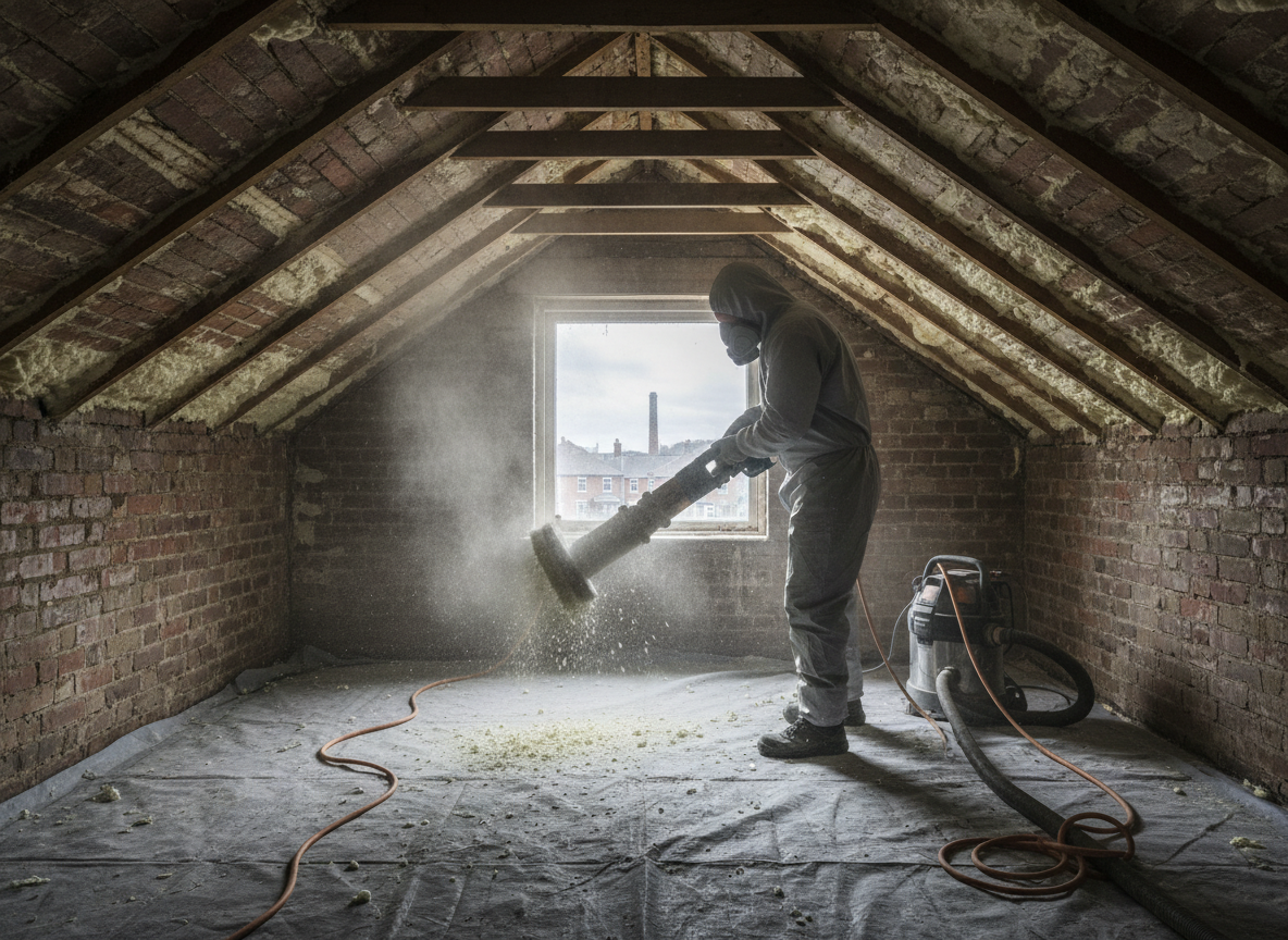 Closed Cell Spray Foam Removal in Hull, Yorkshire